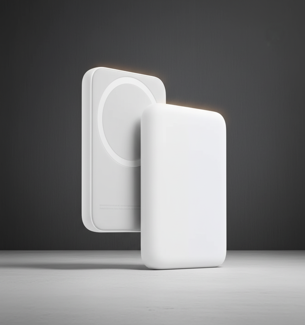 Magnetic Wireless Charging Portable Power Bank Small and Light Charger 5000mAh Backup Battery Pack Compatible for iPhone (Includes Charging Adapter)