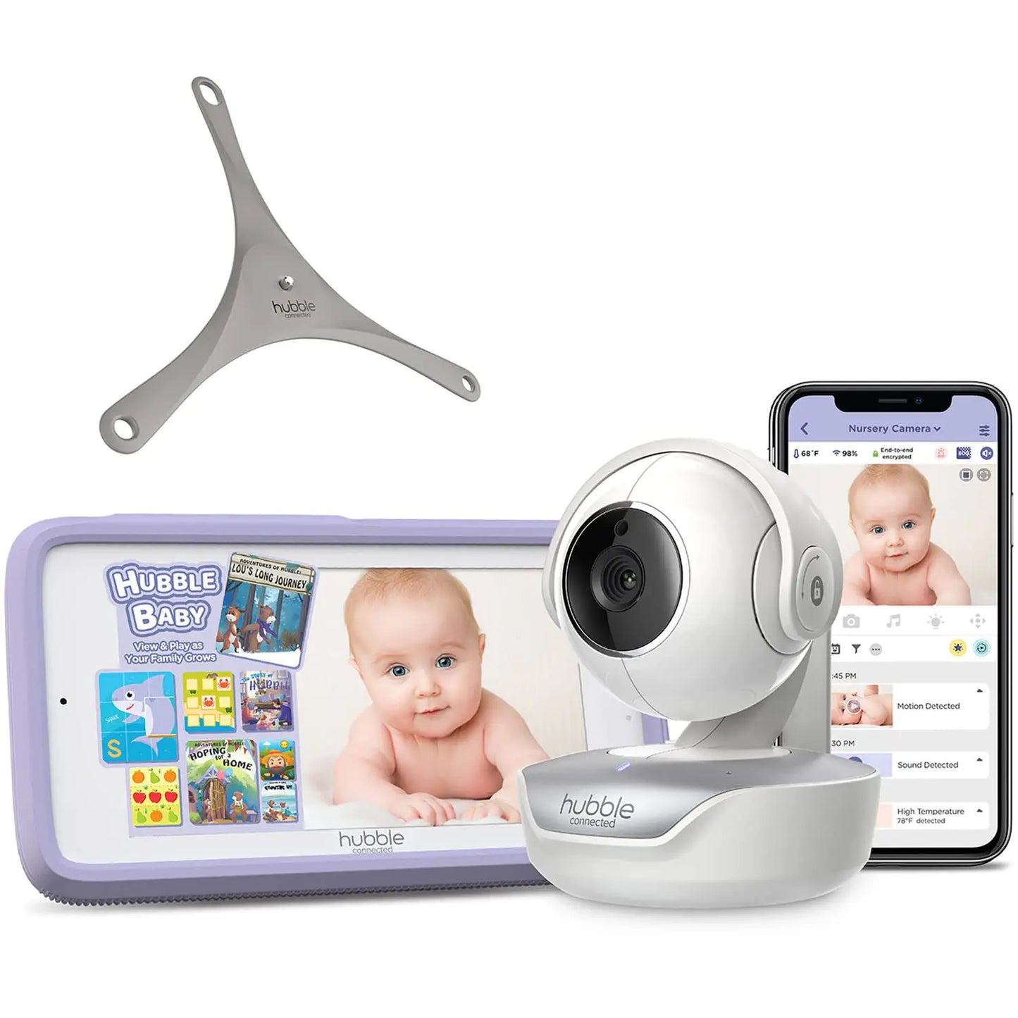 Hubble Connected Nursery Pal Premium Smart Connected Wi-Fi Enabled Baby Monitor with Parent Unit Viewer